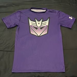 Purple Under Armour Large Decepticon Compression  T-Shirt